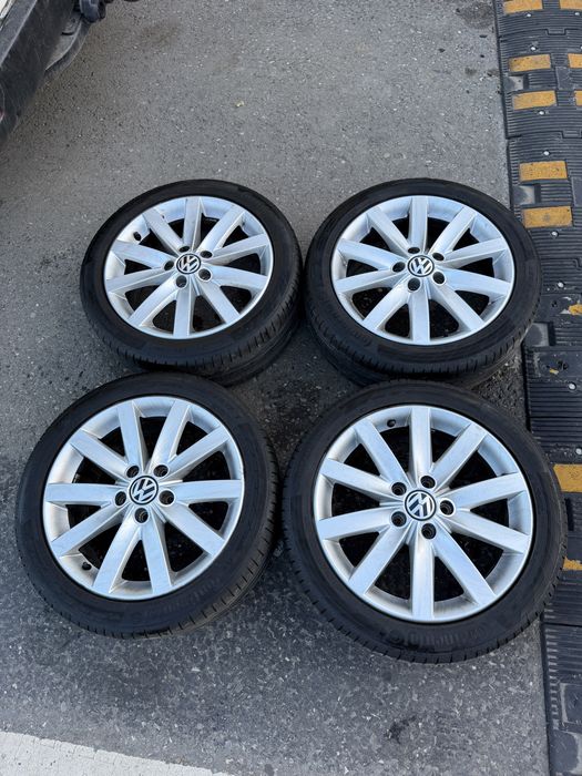 Vand Jante / Roti 5x112 R17 originale vw golf passat  impecabile seat skoda 5x112 R17 R16h