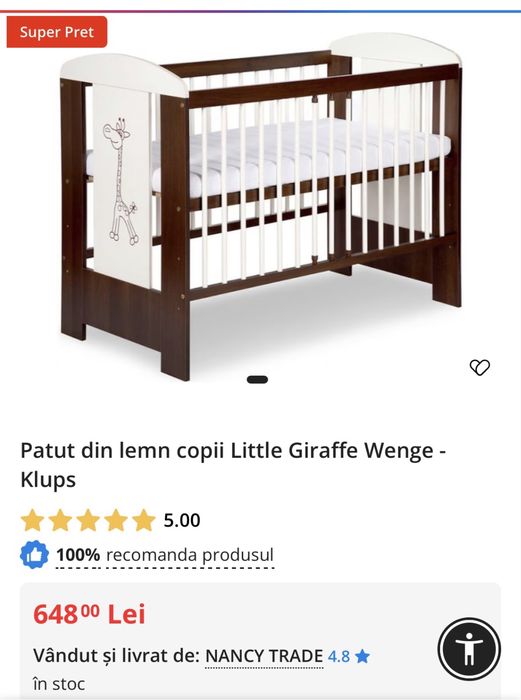 Patut girafa 0-36 luni