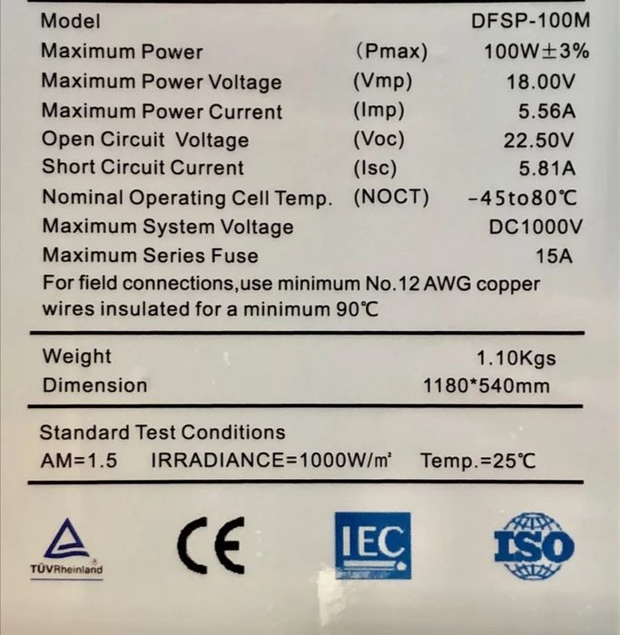 Гъвкав соларен панел 100w кемпер каравана слънчев фотоволтаичен