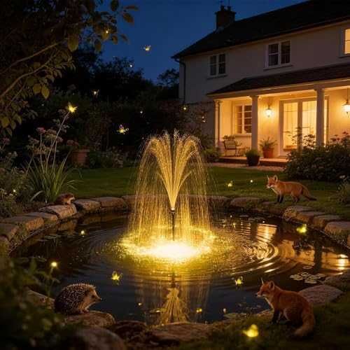 Нова Филтърна помпа за градинско езеро 4600 л/ч UV светлина 3 накрайника 5м кабел