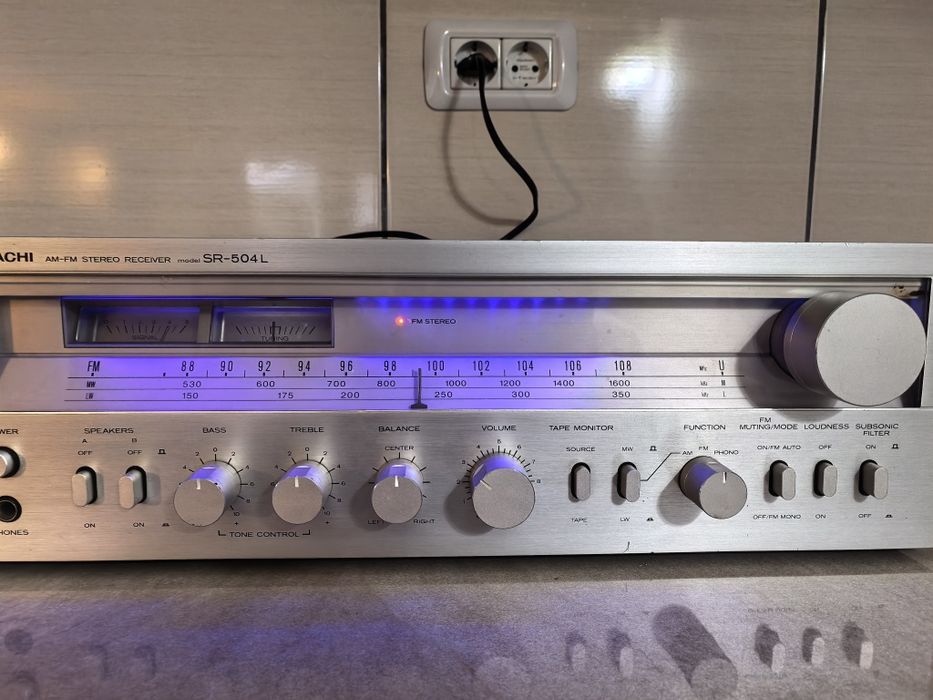 Amplificator Hitachi SR 504 L amplituner tuner made in Japan