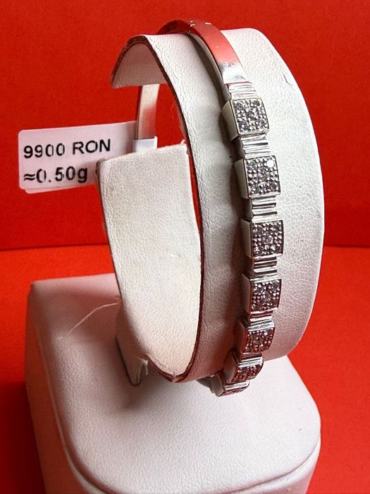 Brățară cu pietre prețioase din aur de 18K Amanet BKG