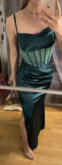 Rochie de seara verde smarald