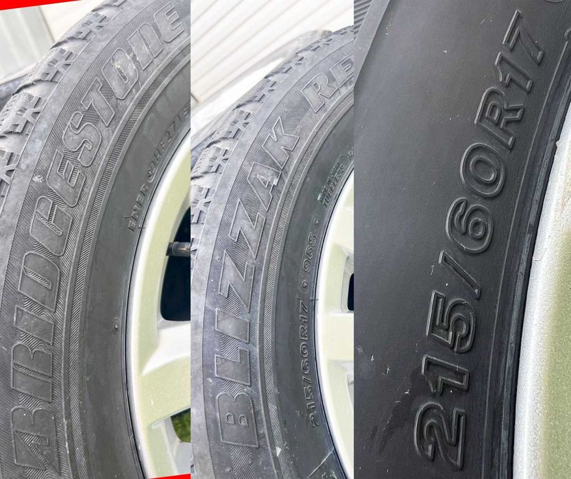 Шины Bridgestone Blizzak 215/60/17 (зима)
