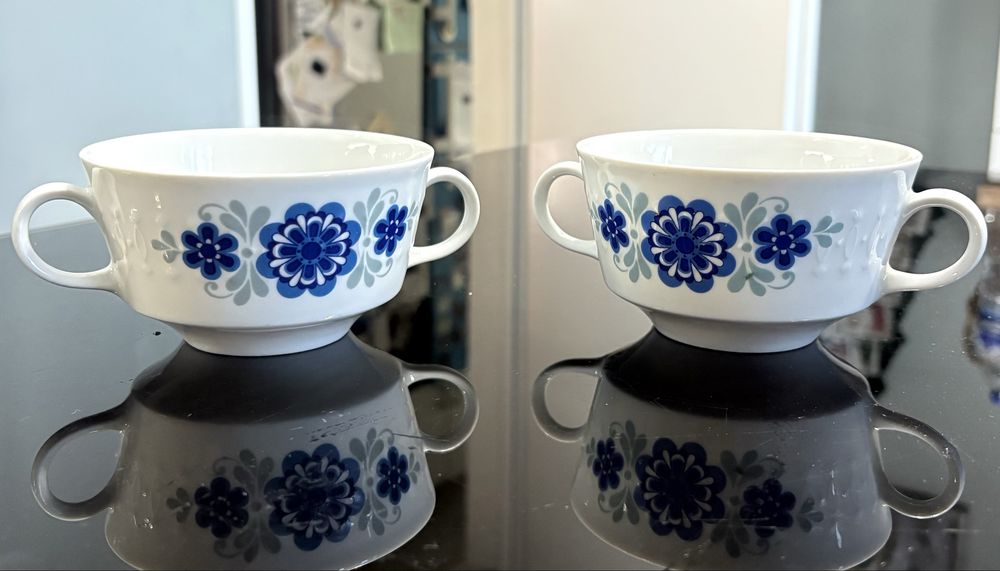 Две порцеланови купички с дръжки на Mitterteich Bavaria