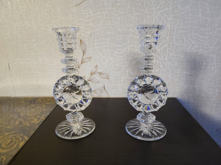 Продам подсвечники Гусь хрустальный.