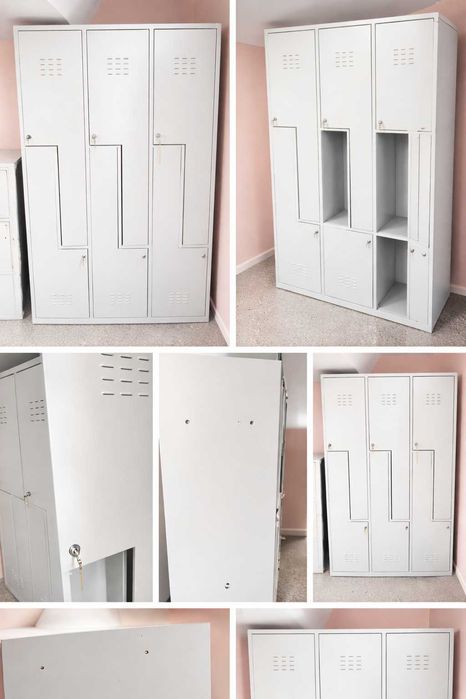 Vand Dulap vestiar metalic 6 compartimente, stare impecabila, cu chei