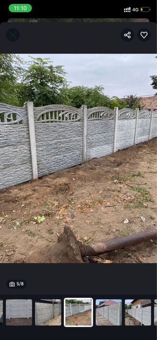Gard beton armat
