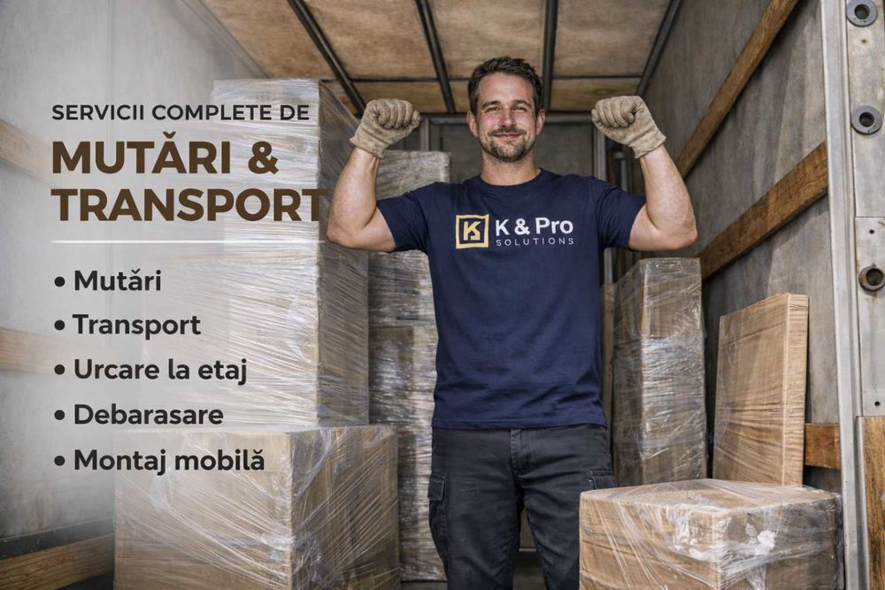 Mutări și Transport Mobilă – Montaj, Demontaj, Ambalare, Debarasare