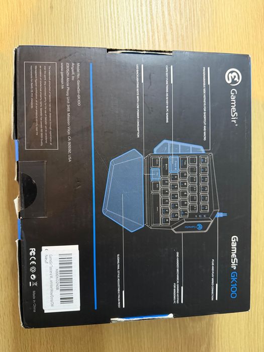 GameSir GK100 Tastatură Mecanică Gaming One-Hand – Nouă, Neutilizata