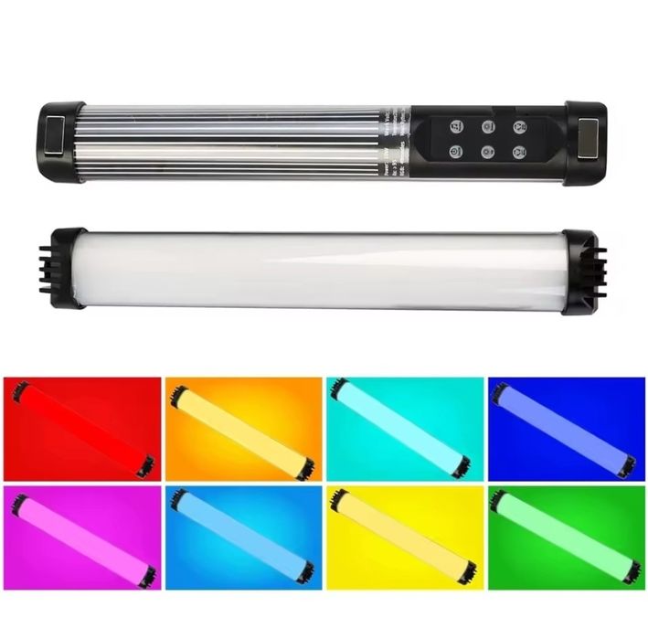 Set de două lămpi tub RGB