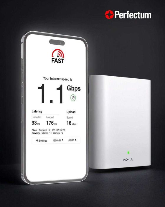 Simsiz Wi-Fi Router Perfectum 5G! 5 daqiqada ulanish!