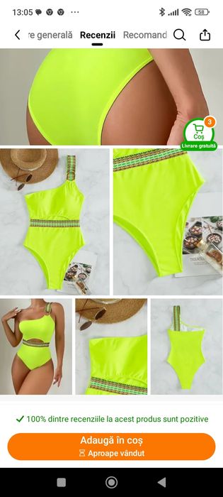 Costume baie noi sexy L-XL