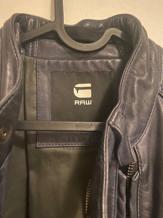 кожено яке плюс чифт дънки като подарък G star raw