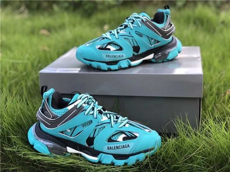 Balenciaga Track Sneaker "Turquoise/Grey"