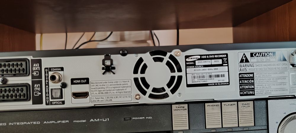 SAMSUNG DVD-HR733 HDD & DVD recorder