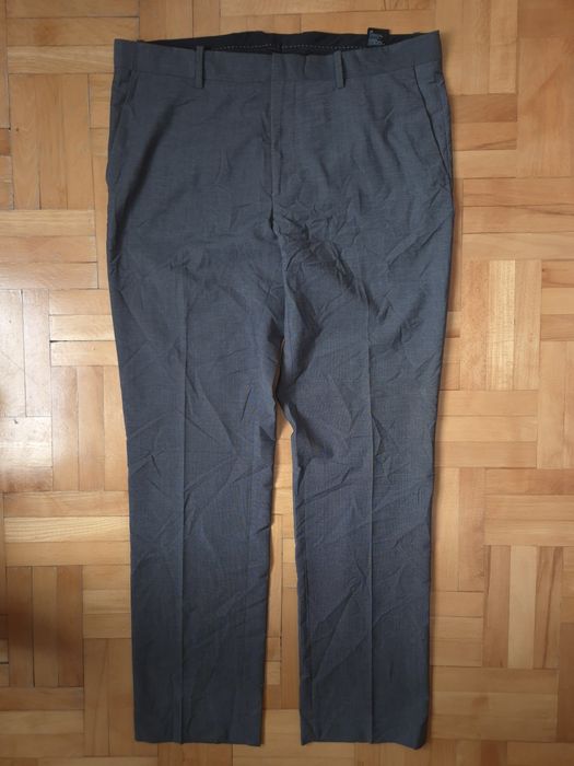 Pantaloni eleganți H&M Regular Fit, Gri, Bărbați - 54 (38R)
