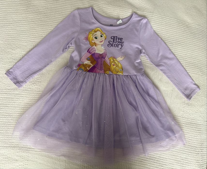 детска рокля h&m Рапунцел 98-104см