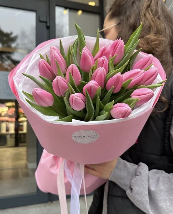 Букет свежих тюльпан