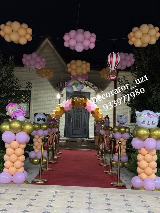 Оформление шарами по приятным ценам и хорошим качеством