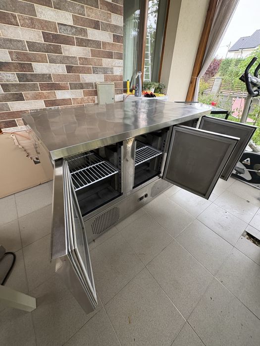 Masa rece inox cu 3 usi Canmac THS903