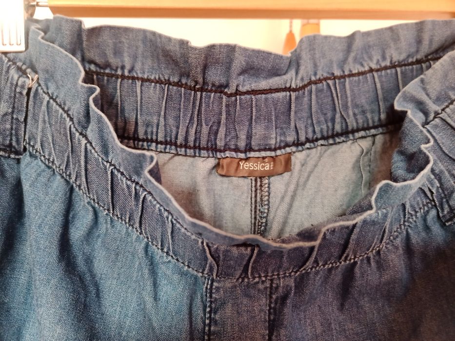 Pantaloni primăvara/vara denim, compoziție bumbac