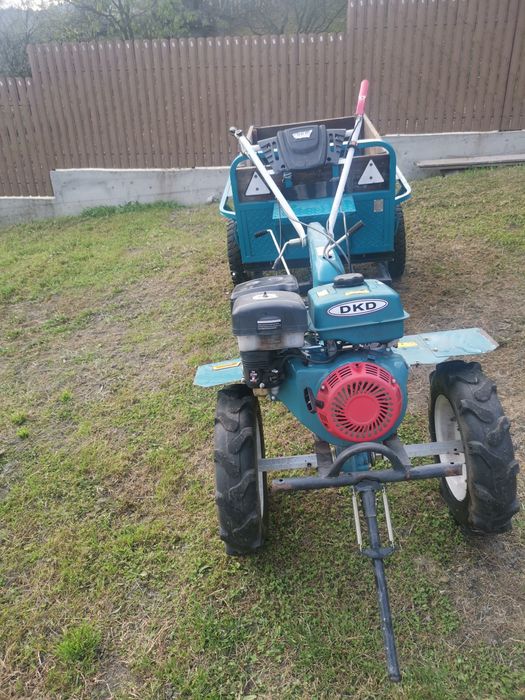 Motocultor Dakard 16cp,remorcă basculabilă Dakard, freză
