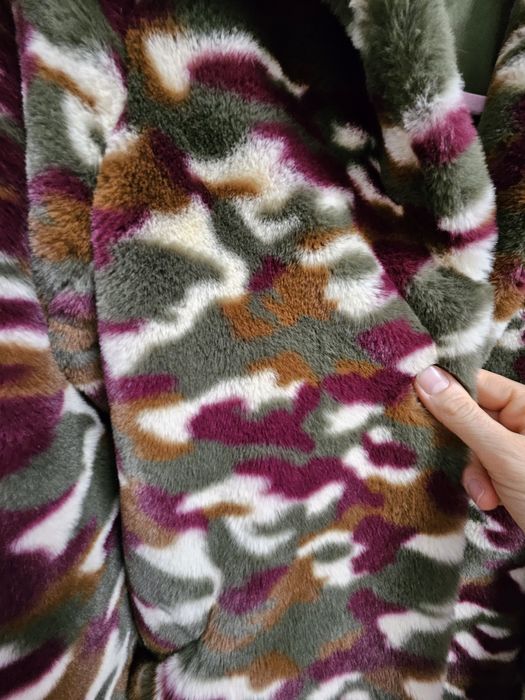 Палто с косъм Guess XS