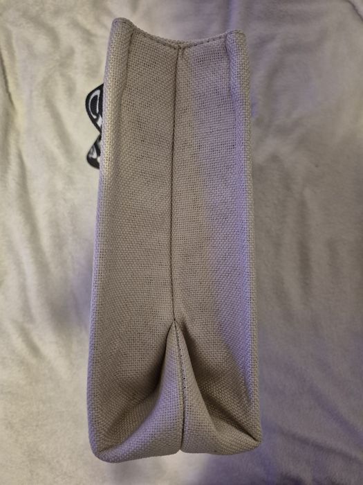 Geantă albă din pânză