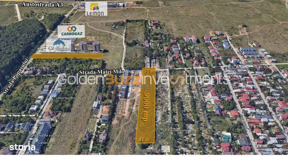 Teren 9.000 mp – Str. Matei Milo, Voluntari | Dezvoltare sau asociere
