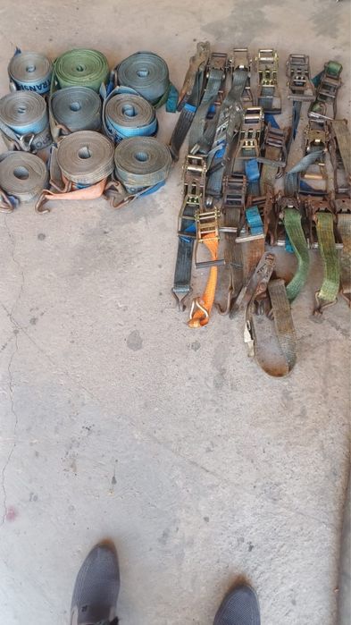 Стяжные ремни из Европы. Ремень трещетка для груза. Ремень крепежной.