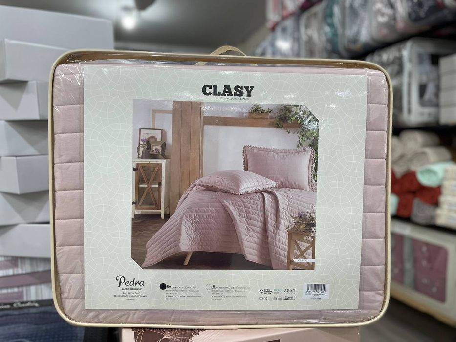 Однотонное повседневка покрывало+наволочка ТУРЕЦКОЕ