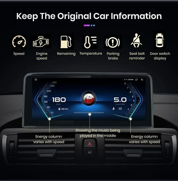 Navigatie Android dedicata BMW Serie 1,2,3,4 F20,F21, F30,F31, F32,F33