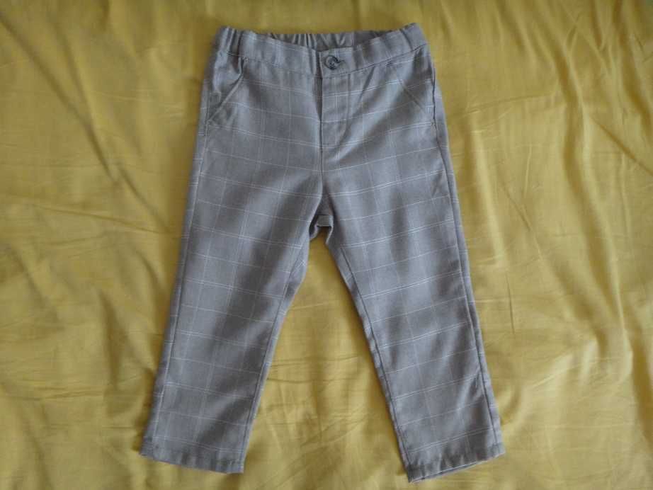 H&M Официален кариран комплект от 4 части, размер 92, за 2 годишно