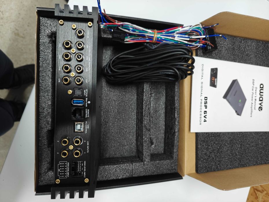 Vand amplificator auto AWAVE DSP 6V4, by STEG, NOU, NEMONTAT, GARANTIE