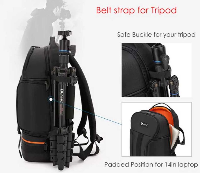 Голяма фотографска раница LightPro 30L за Canon , Sony , Nikon