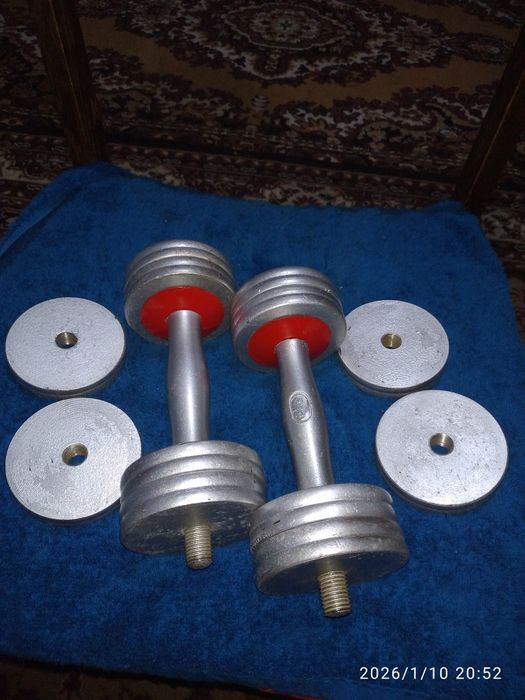 Гантели разборные по 5 кг.