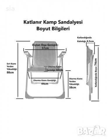 Градински , плажен , къмпинг стол