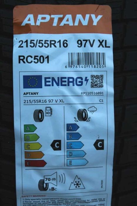 Anvelope noi 215/55R16, 97V, XL, Aptany, All Season, DOT 2025