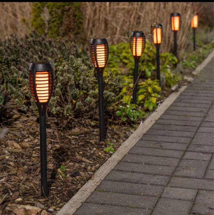 Lămpi Solare Decor Garden – 6 Bucăți, Efect Flacără