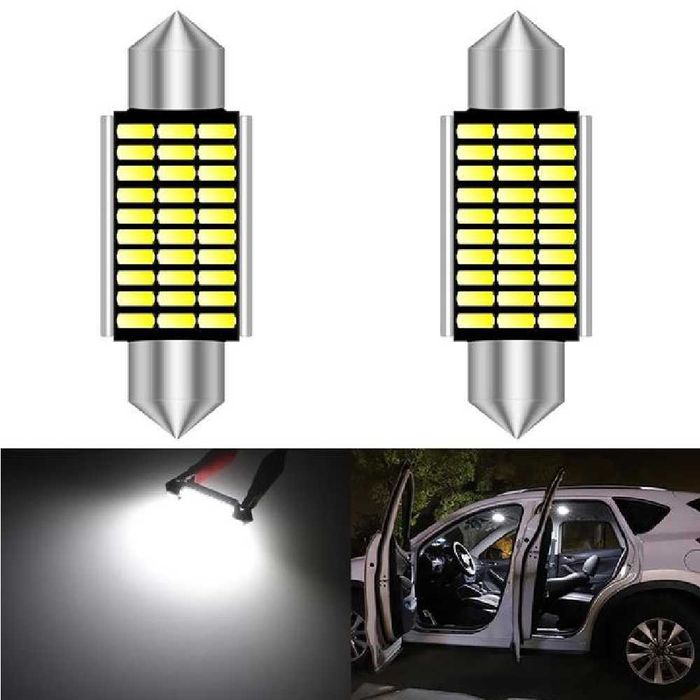 Bec LED C5W 41mm 39mm 36mm 31mm cu canbus