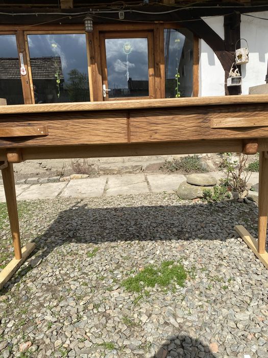 Birou demontabil din stejar.