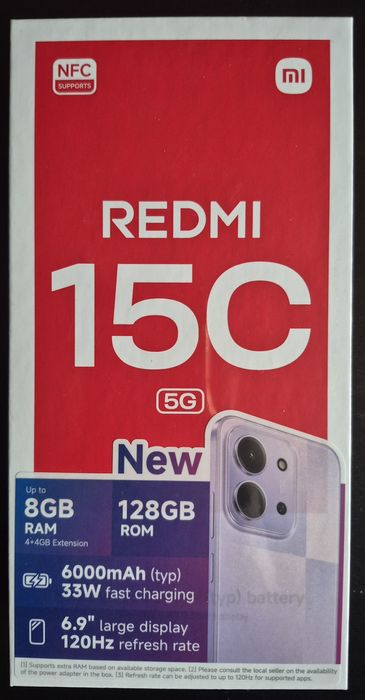 Продавам смартфон XIAOMI REDMI 15C 128 GB