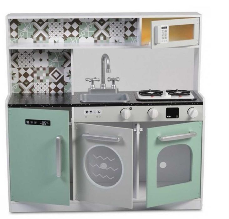 Дървена детска кухня Moni Toys - Със светещи котлони