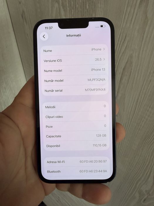 Vand iphone 13 de 128 gb
