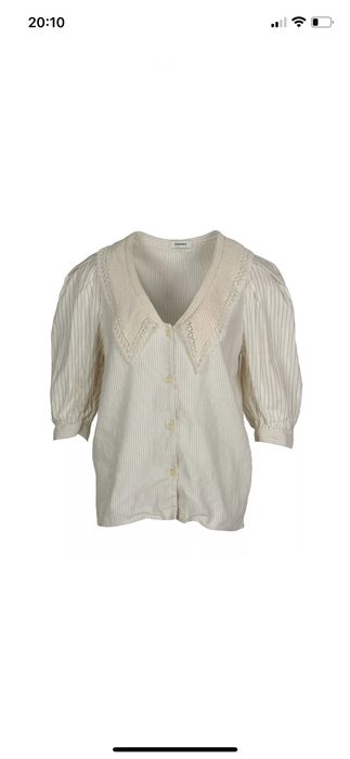 Sandro Paris Дамска риза Size 2 / M Striped Linen Blend