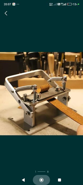 Set ustensile piele prelucrat hobby diy aparat subtiat pielea