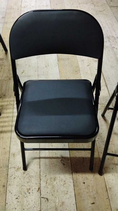 Стул мягкий складной металлический стульчик для кухни дома офиса