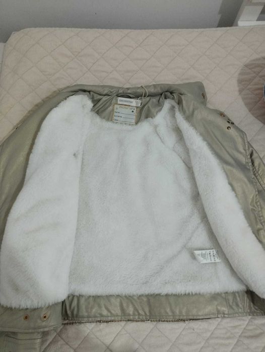 Куртка кожаная для девочки 9-10 лет