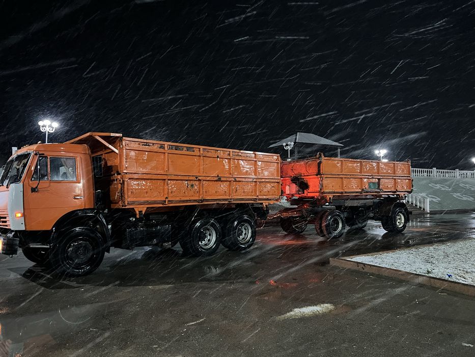 Камаз с прицепом